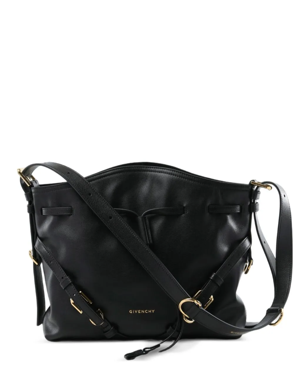 Voyou Small Leather Bucket Bag sold by Wanan Luxury