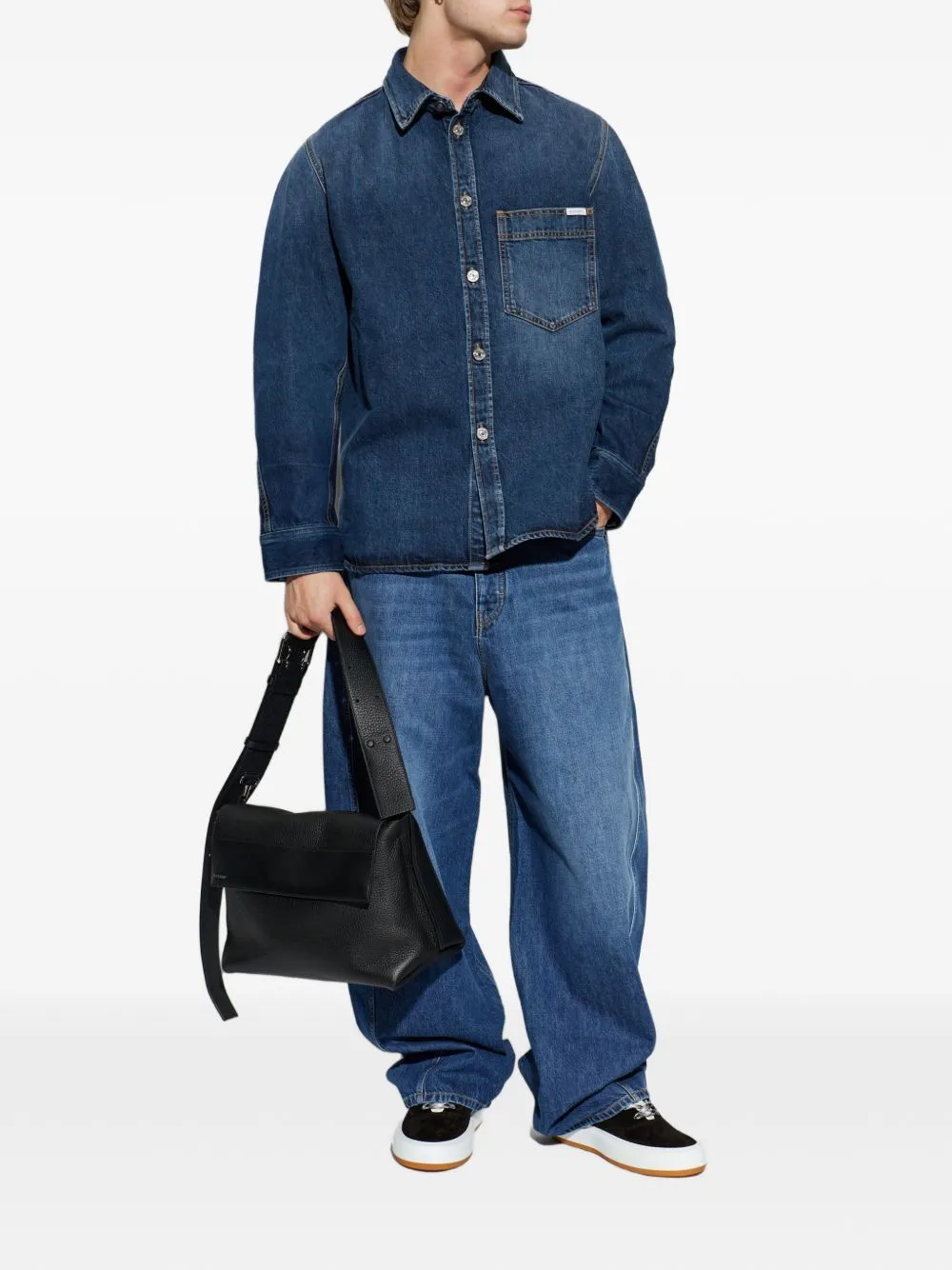 Denim Cotton Shirt sold by Wanan Luxury product image thumbnail 4