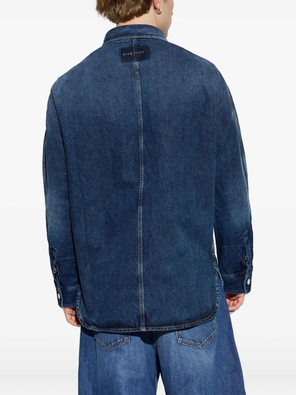Denim Cotton Shirt sold by Wanan Luxury product image thumbnail 5
