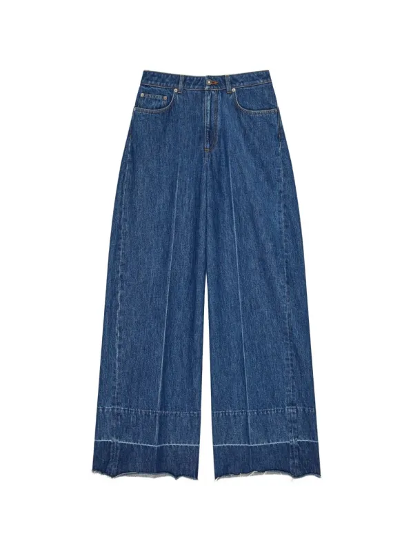 Wide-Leg Denim Cotton Jeans made by Givenchy