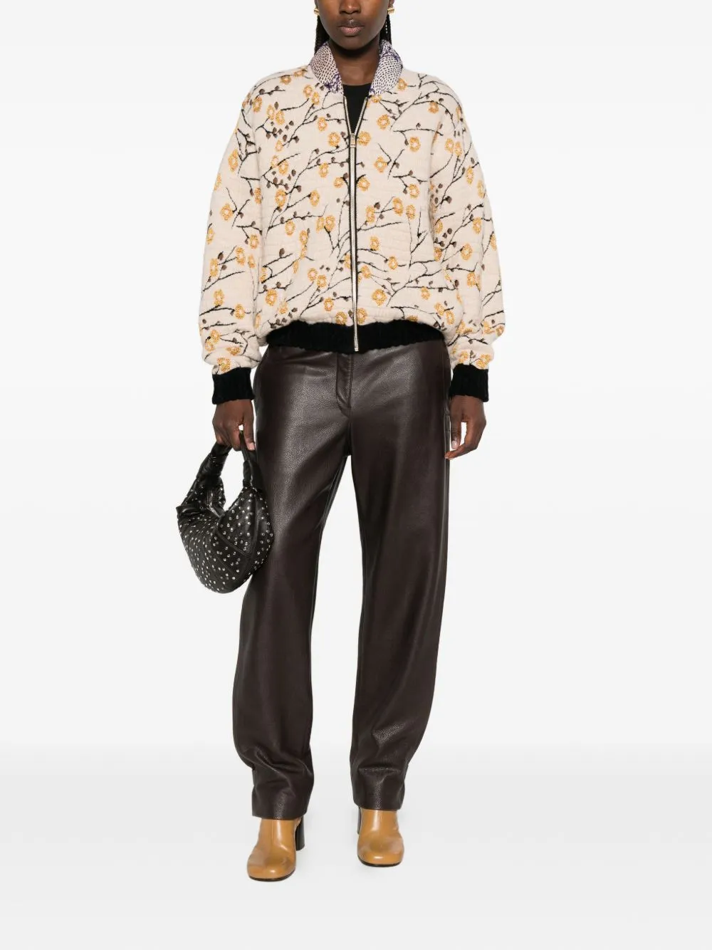 Jacquard Bomber Jacket sold by Wanan Luxury product image thumbnail 3