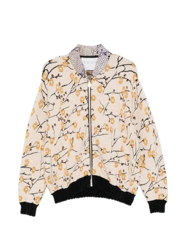 Jacquard Bomber Jacket made by Forte Forte