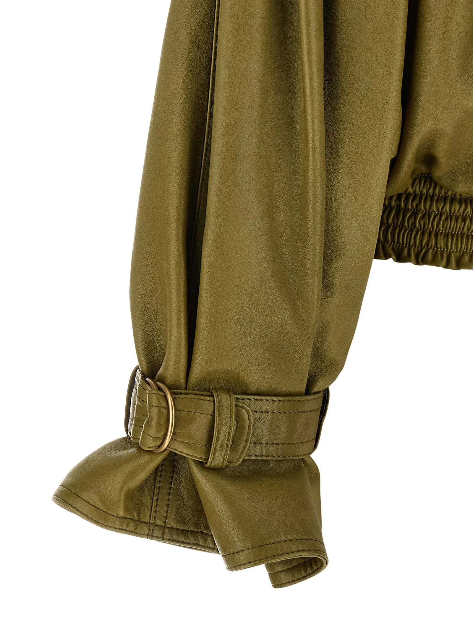 Smock Leather Jacket Puffer Jackets Green sold by Wanan Luxury product image thumbnail 4