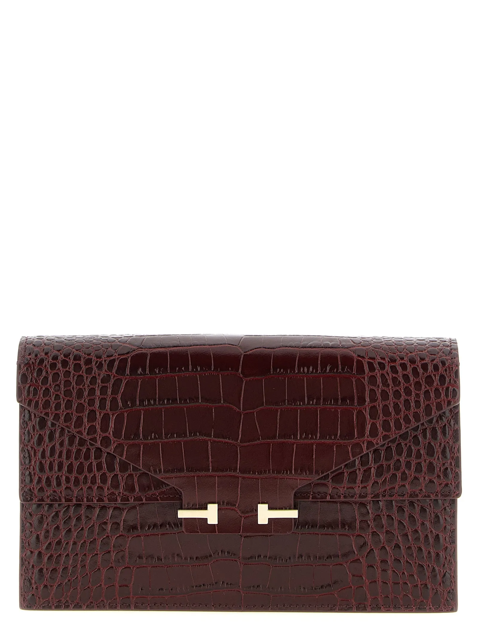 Aube Clutch Bordeaux sold by Wanan Luxury