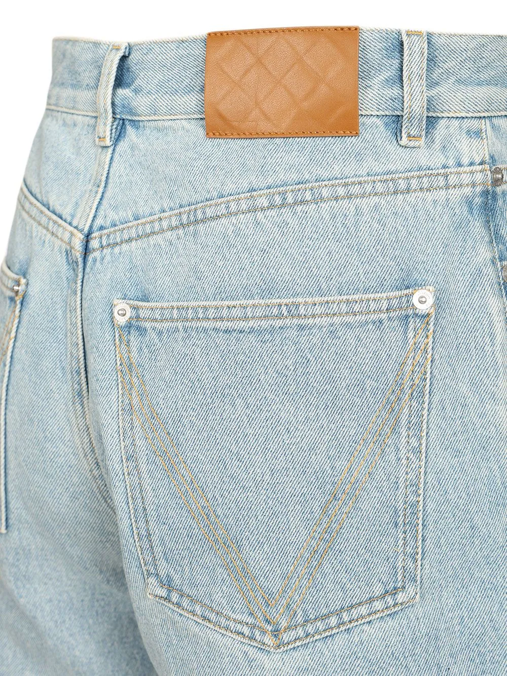 Sky Bleached Wide Leg Jeans Light Blue sold by Wanan Luxury product image thumbnail 3
