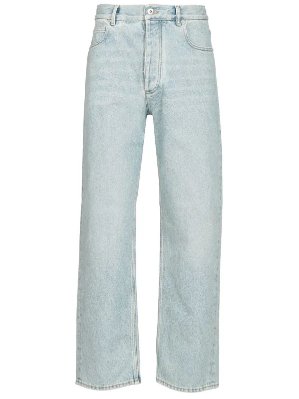Sky Bleached Wide Leg Jeans Light Blue made by Bottega Veneta