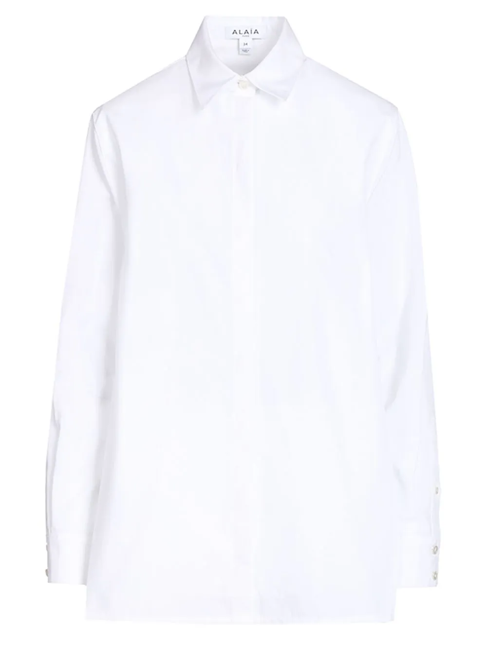 Asymmetrical Shirt Shirts White sold by Wanan Luxury