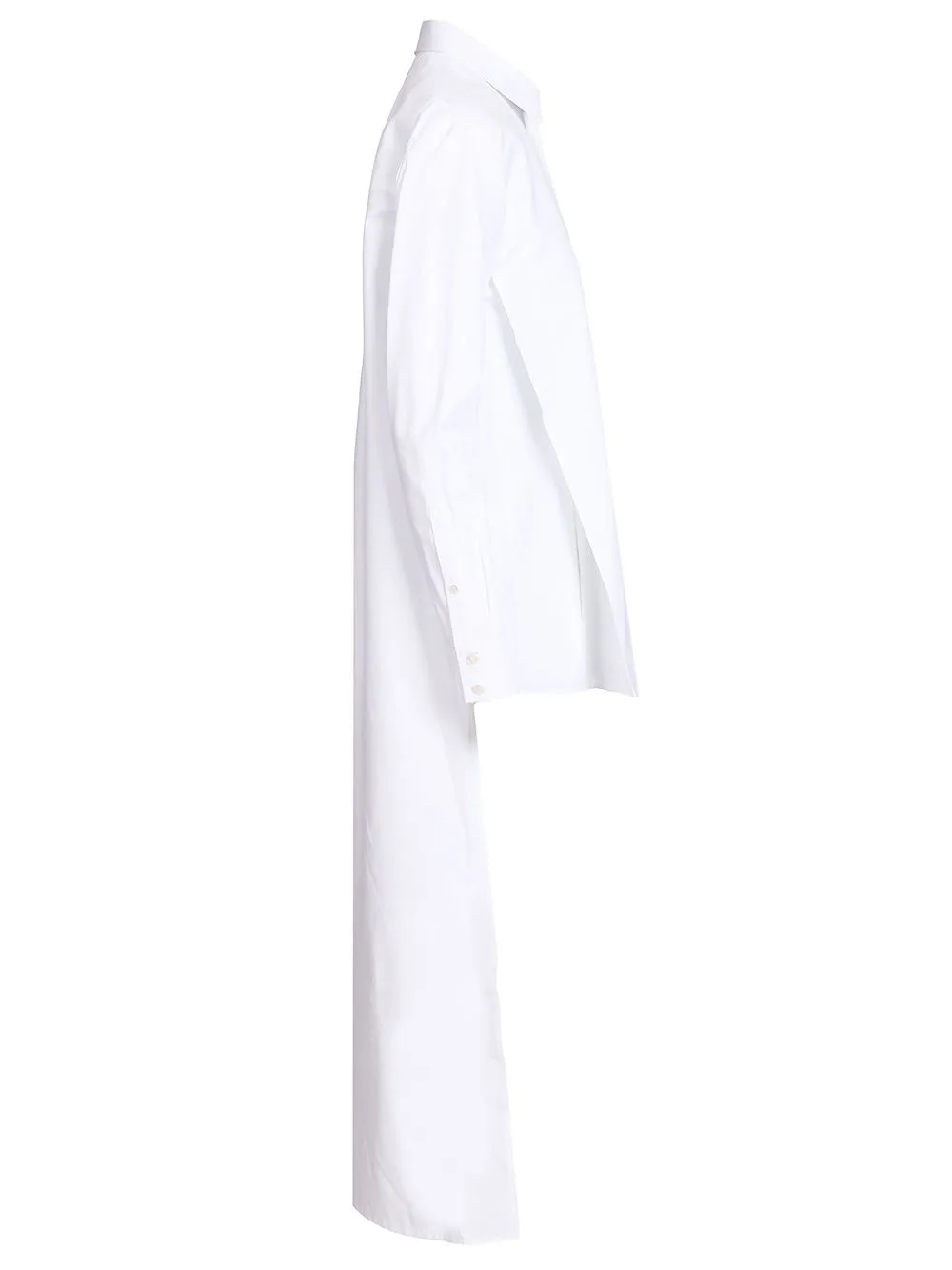 Asymmetrical Shirt Shirts White sold by Wanan Luxury product image thumbnail 3