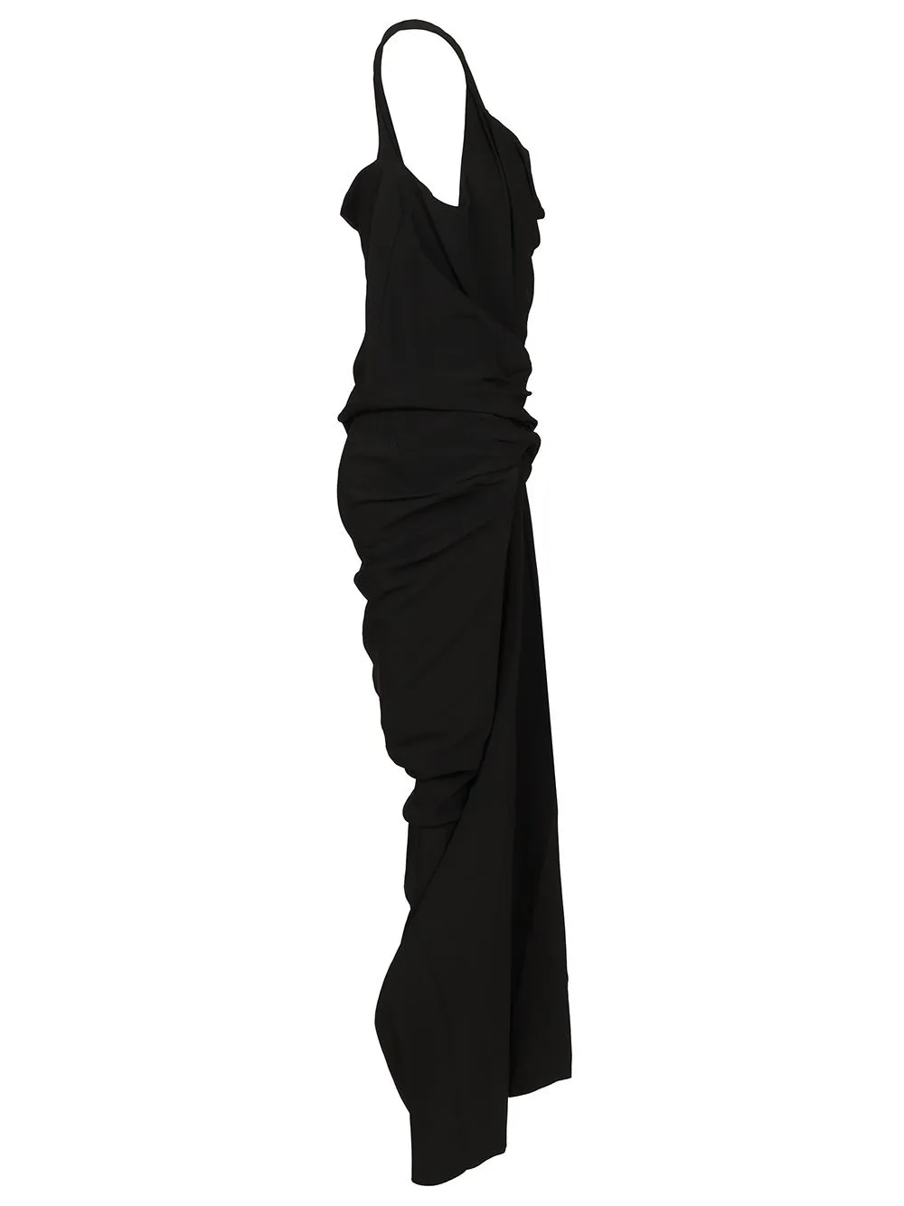 Long Draped Cady Dress Black sold by Wanan Luxury product image thumbnail 3