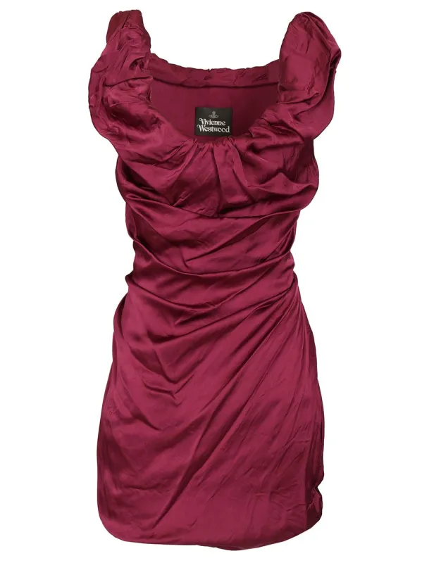 Twisted Ginnie Mini Dress Bordeaux made by Vivienne Westwood