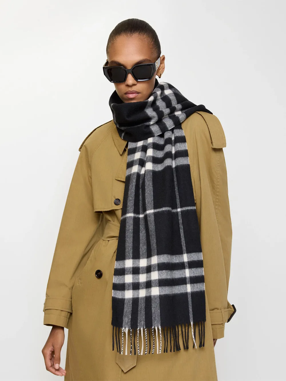 Check Cashmere Scarf sold by Wanan Luxury product image thumbnail 2