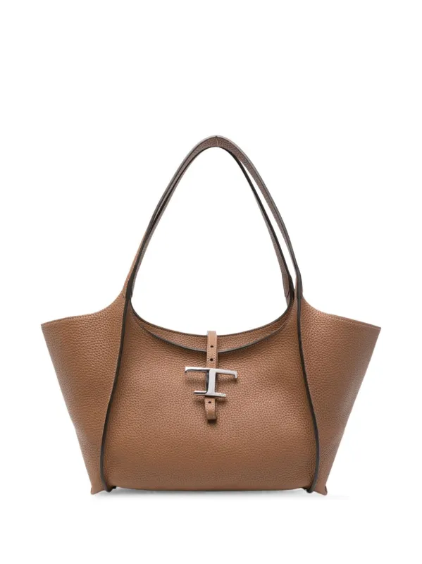 T-Timeless Small Leather Tote Bag made by Tod's