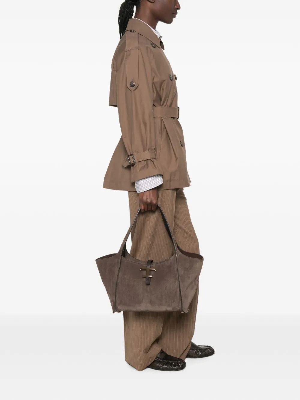 T-Timeless Small Leather Tote Bag sold by Wanan Luxury product image thumbnail 3