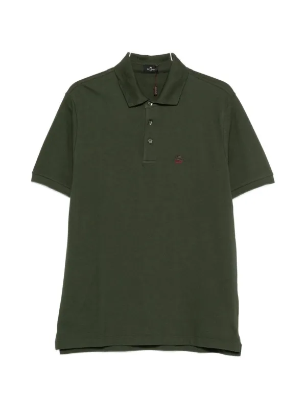 Logo Cotton Polo Shirt made by Etro