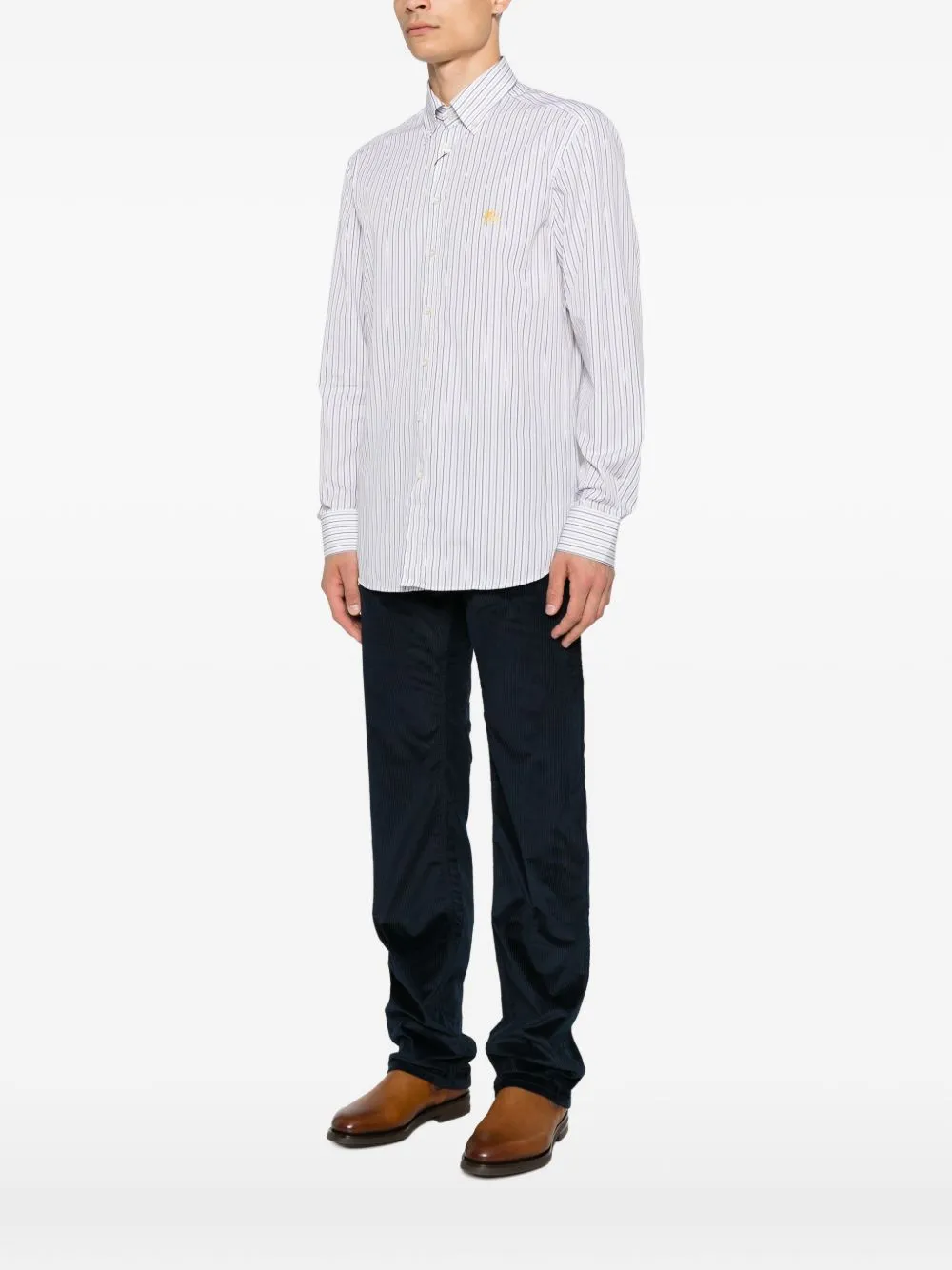 Striped Cotton Shirt sold by Wanan Luxury product image thumbnail 5