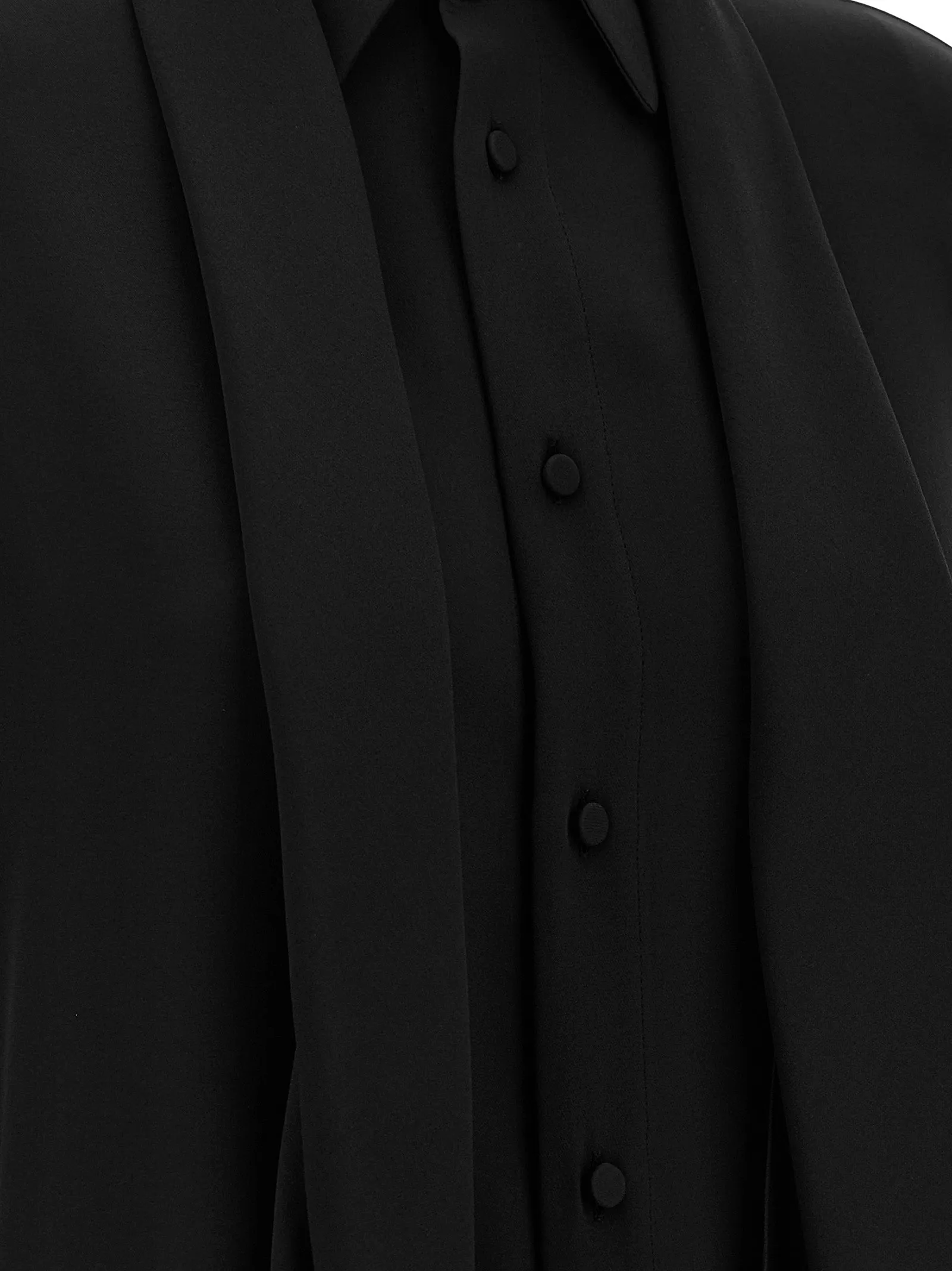 Shirt With Scarf Shirt And Blouse Black sold by Wanan Luxury product image thumbnail 5