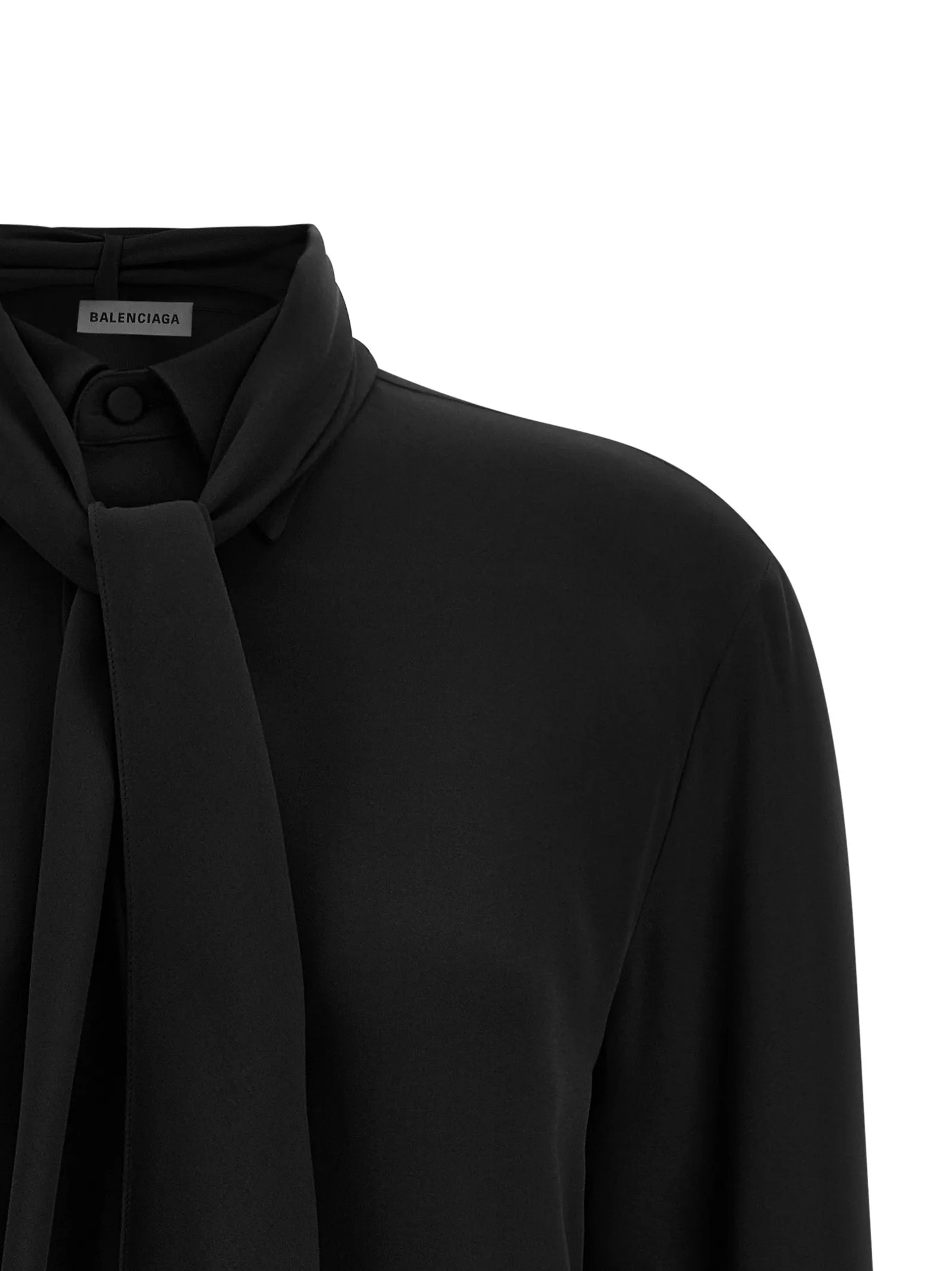 Shirt With Scarf Shirt And Blouse Black sold by Wanan Luxury product image thumbnail 3
