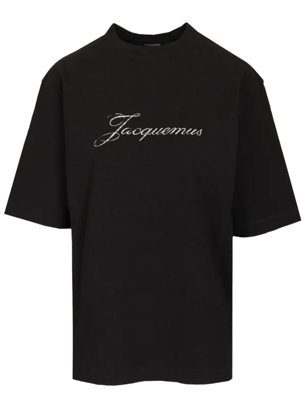 With Writing T-Shirt Black made by Jacquemus