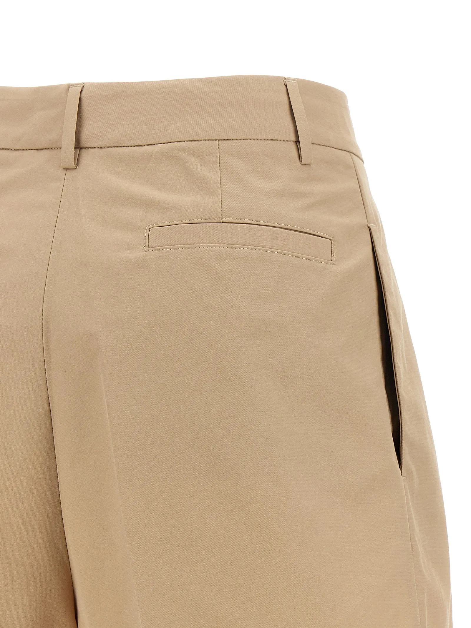 Bermuda Shorts With Pleats Bermuda And Short Brown sold by Wanan Luxury product image thumbnail 4