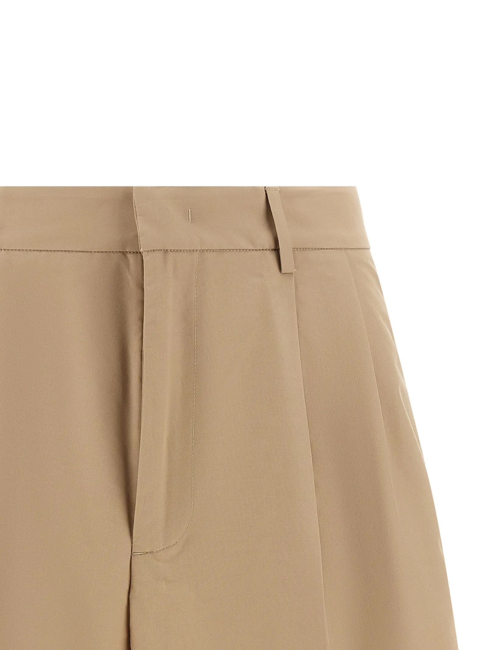 Bermuda Shorts With Pleats Bermuda And Short Brown sold by Wanan Luxury product image thumbnail 3