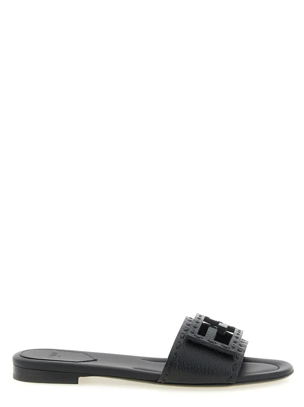 Baguette Sandals Black made by Fendi