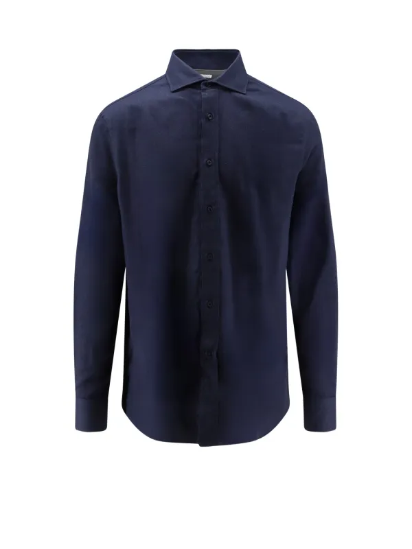 Cotton And Lyocell Shirt made by Brunello Cucinelli