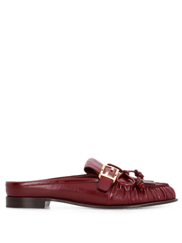 Baguette Leather Sabots made by Fendi