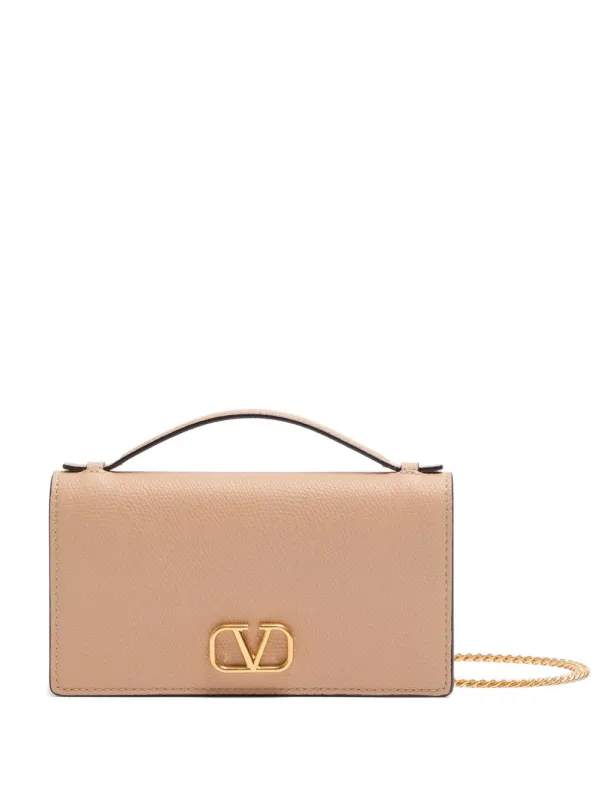 Vlogo Signature Leather Wallet On Chain made by Valentino Garavani