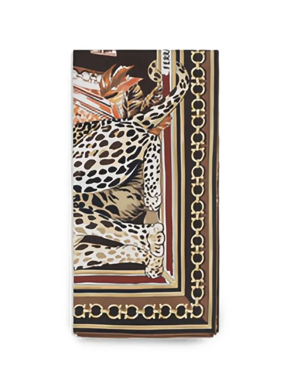 Printed Silk Foulard made by Salvatore Ferragamo