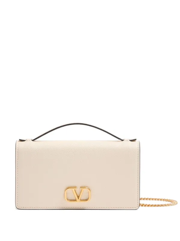 Vlogo Signature Leather Wallet On Chain made by Valentino Garavani
