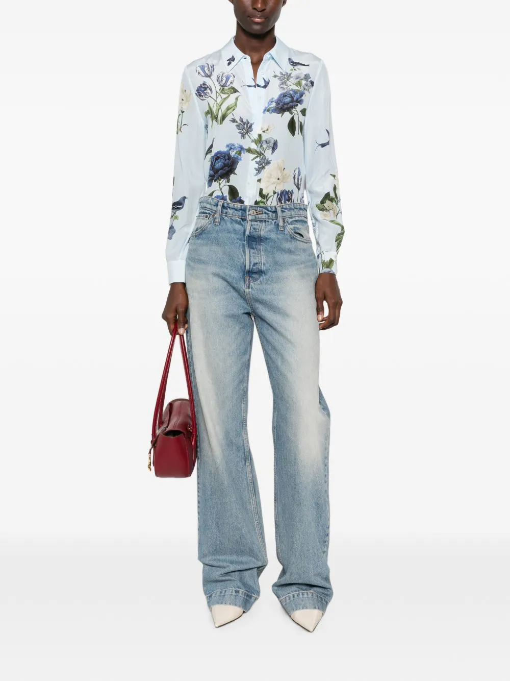 Printed Silk Shirt sold by Wanan Luxury product image thumbnail 2