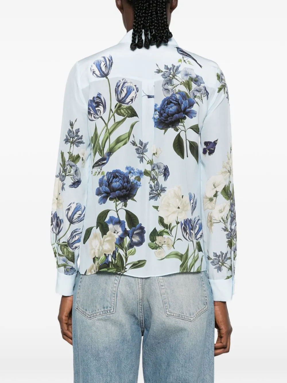Printed Silk Shirt sold by Wanan Luxury product image thumbnail 3