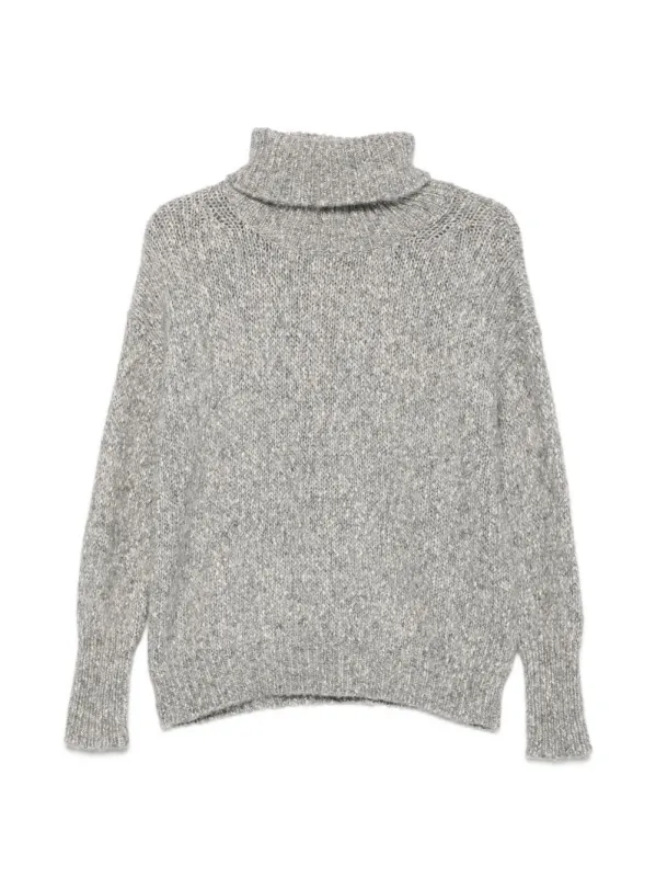 Cotton And Wool Turtle-Neck Sweater made by BASE Compression