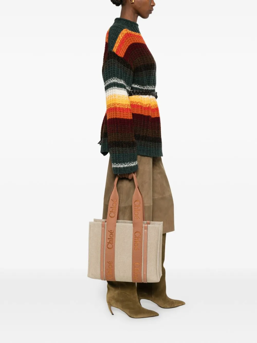 Woody Linen Tote Bag sold by Wanan Luxury product image thumbnail 2