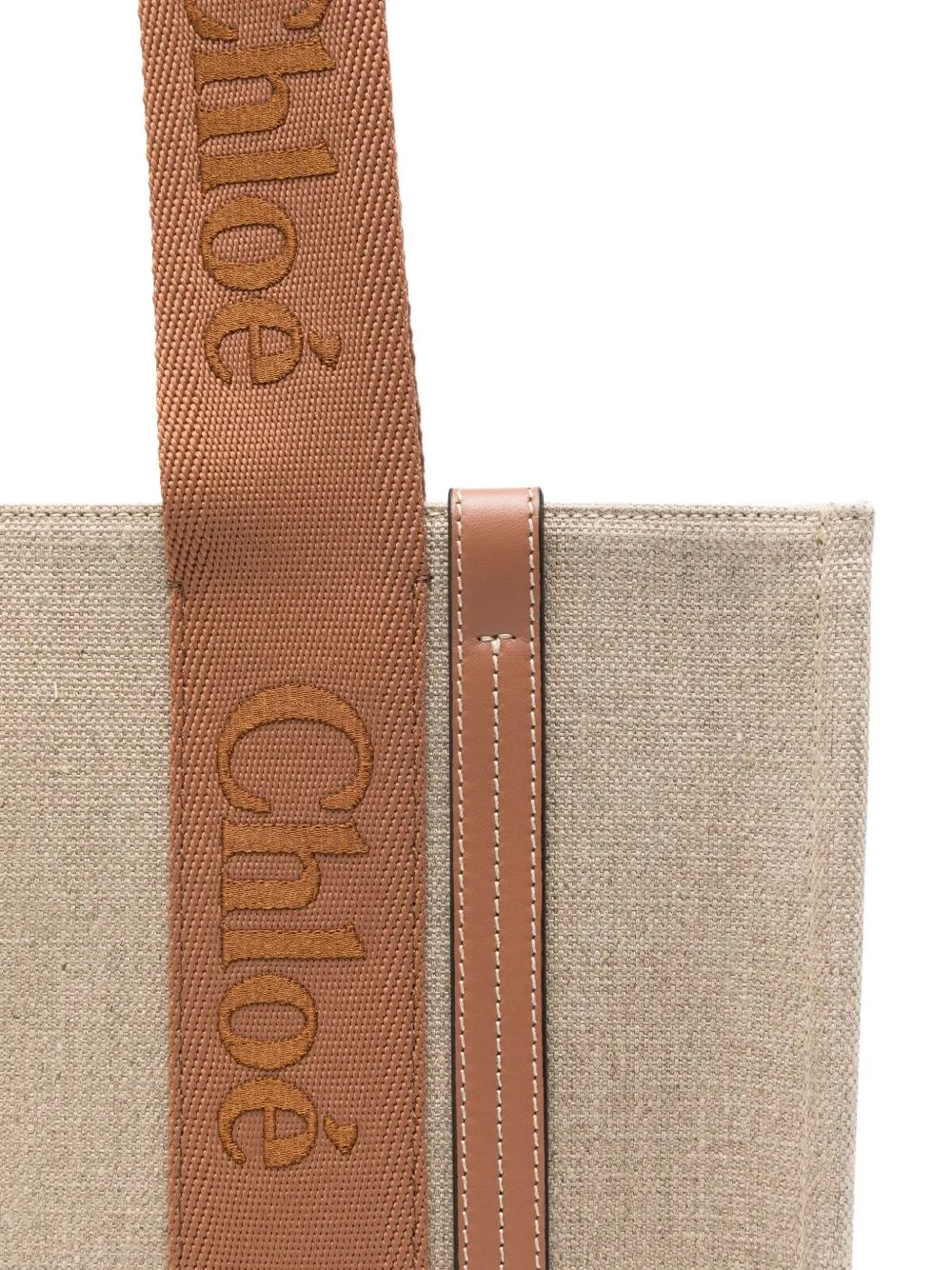 Woody Linen Tote Bag sold by Wanan Luxury product image thumbnail 3