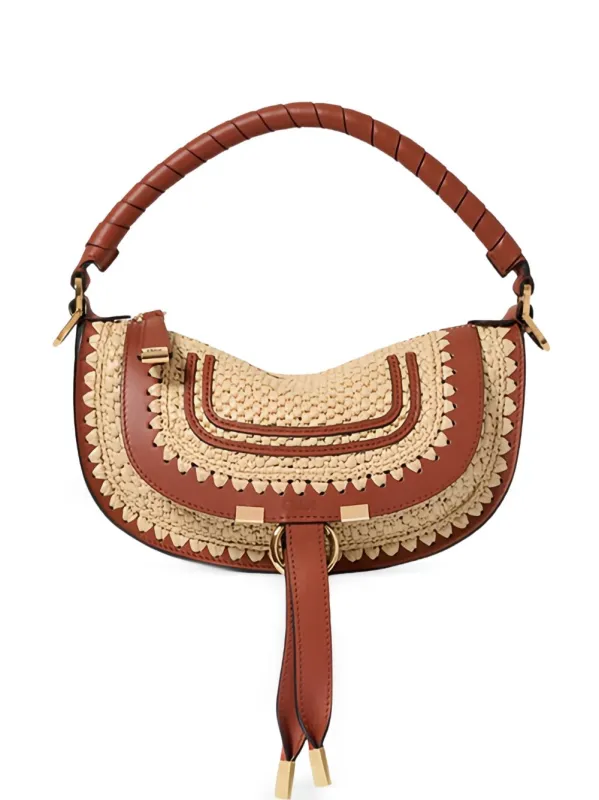 Marcie Mini Rafia Shoulder Bag made by Chloe