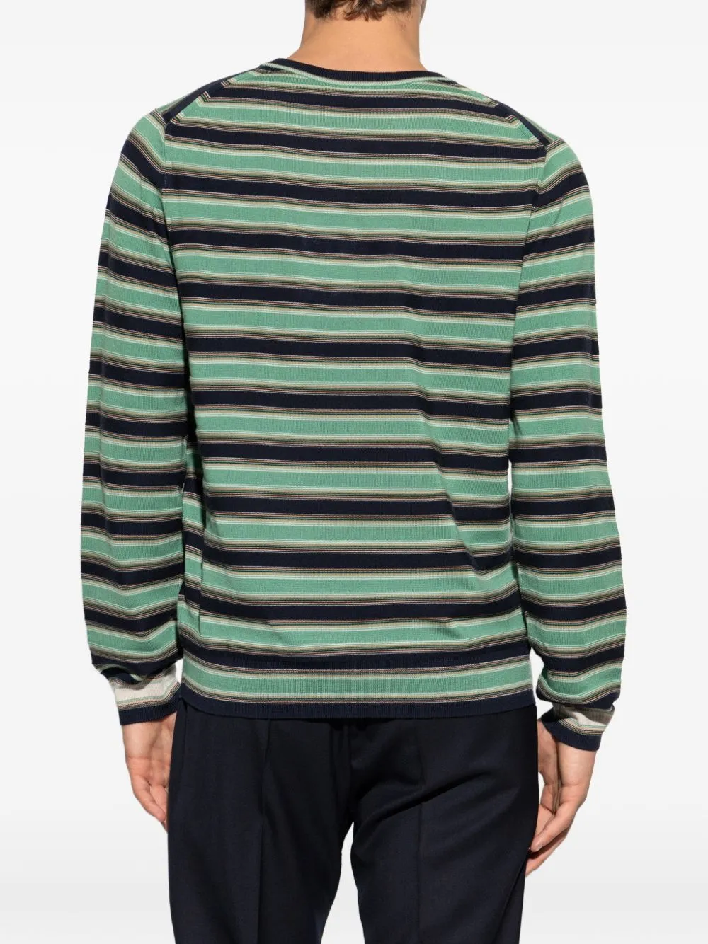 Wool Striped Crewneck Sweater sold by Wanan Luxury product image thumbnail 5