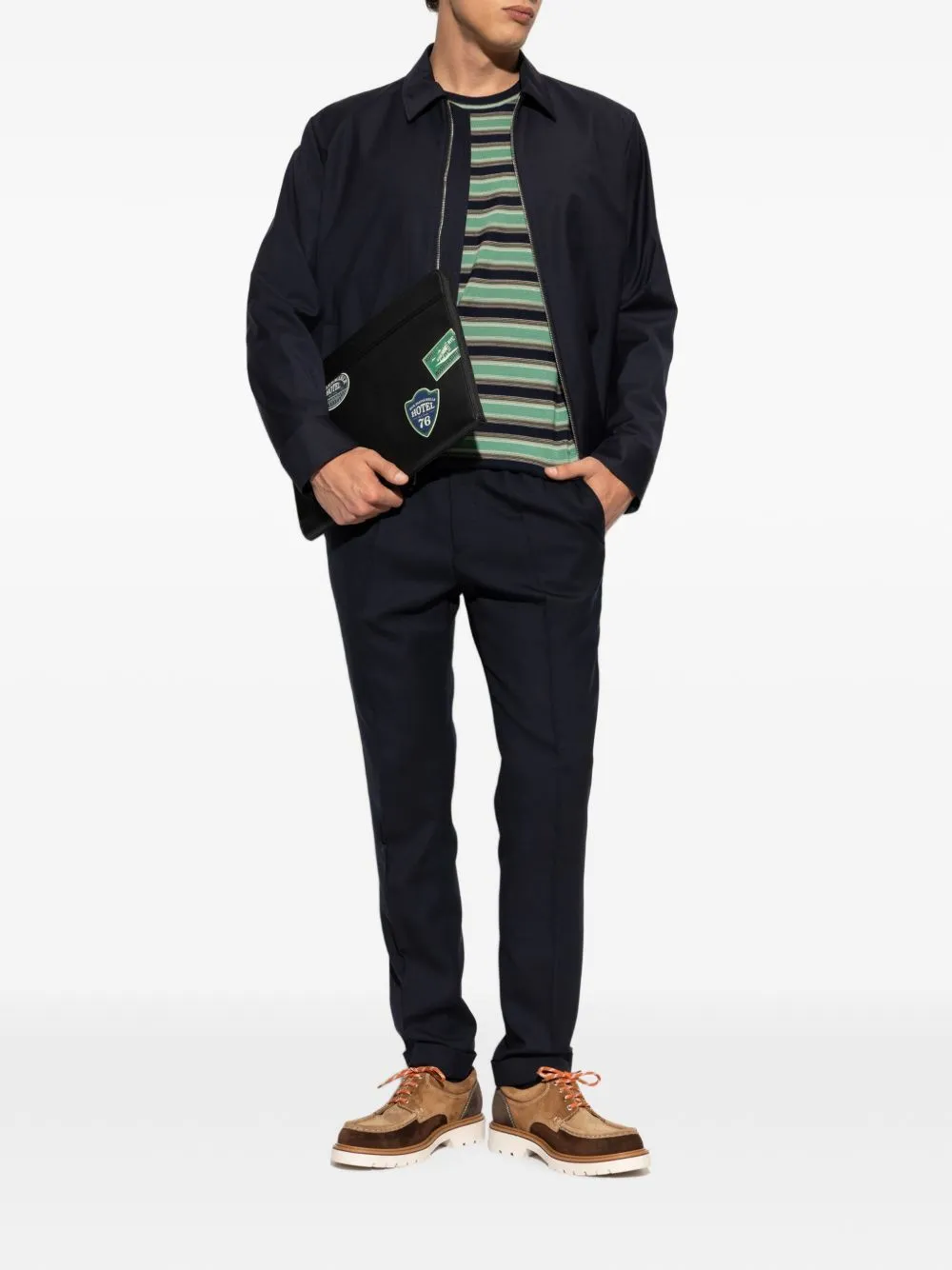 Wool Striped Crewneck Sweater sold by Wanan Luxury product image thumbnail 3