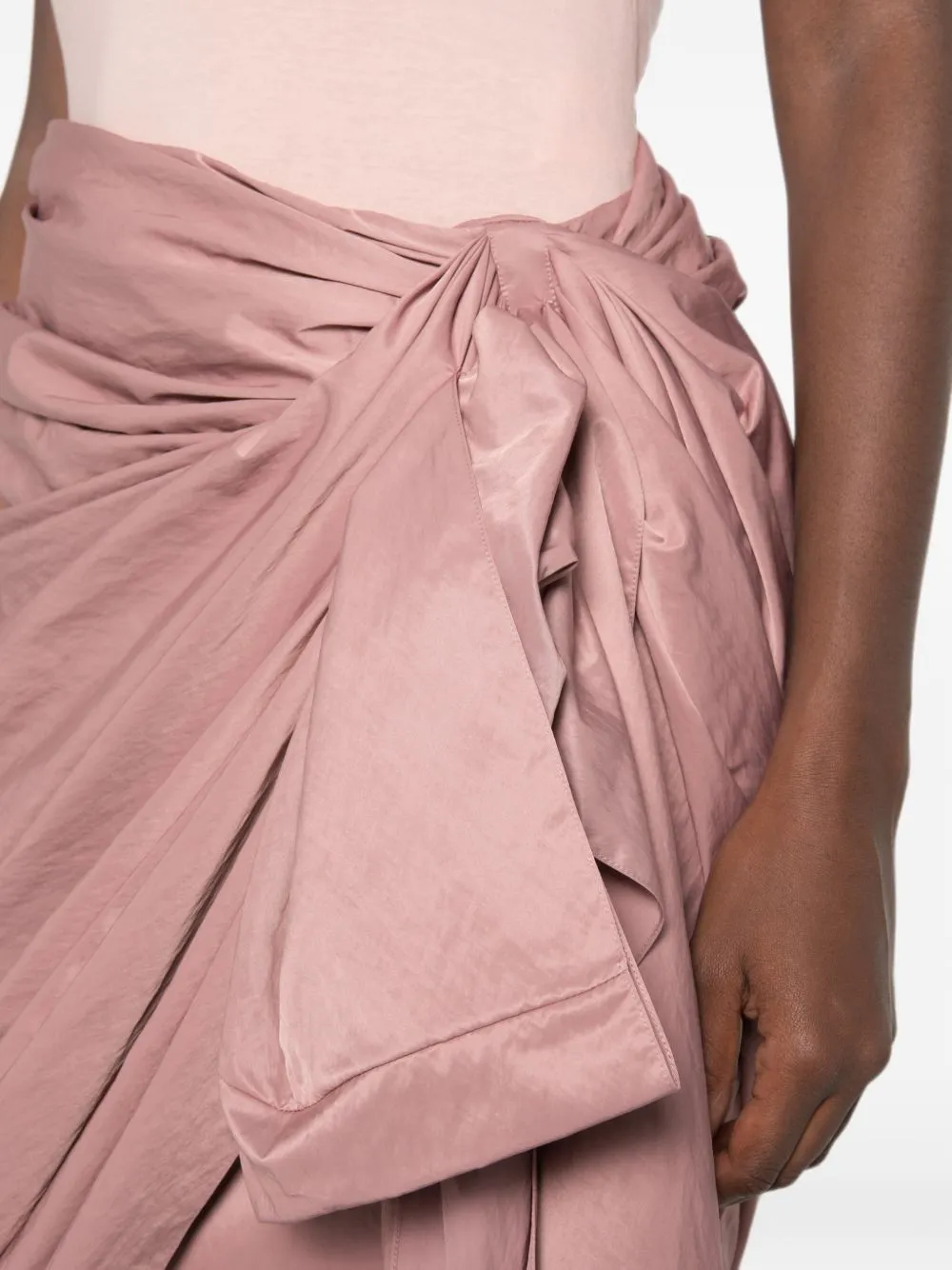 Draped Silk Mini Skirt sold by Wanan Luxury product image thumbnail 5