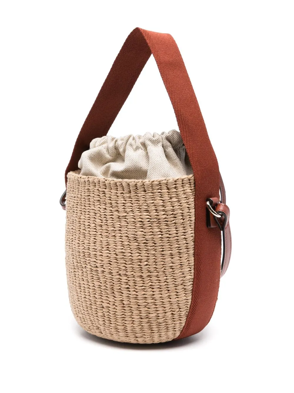 Rafia And Leather Bucket Bag sold by Wanan Luxury product image thumbnail 2