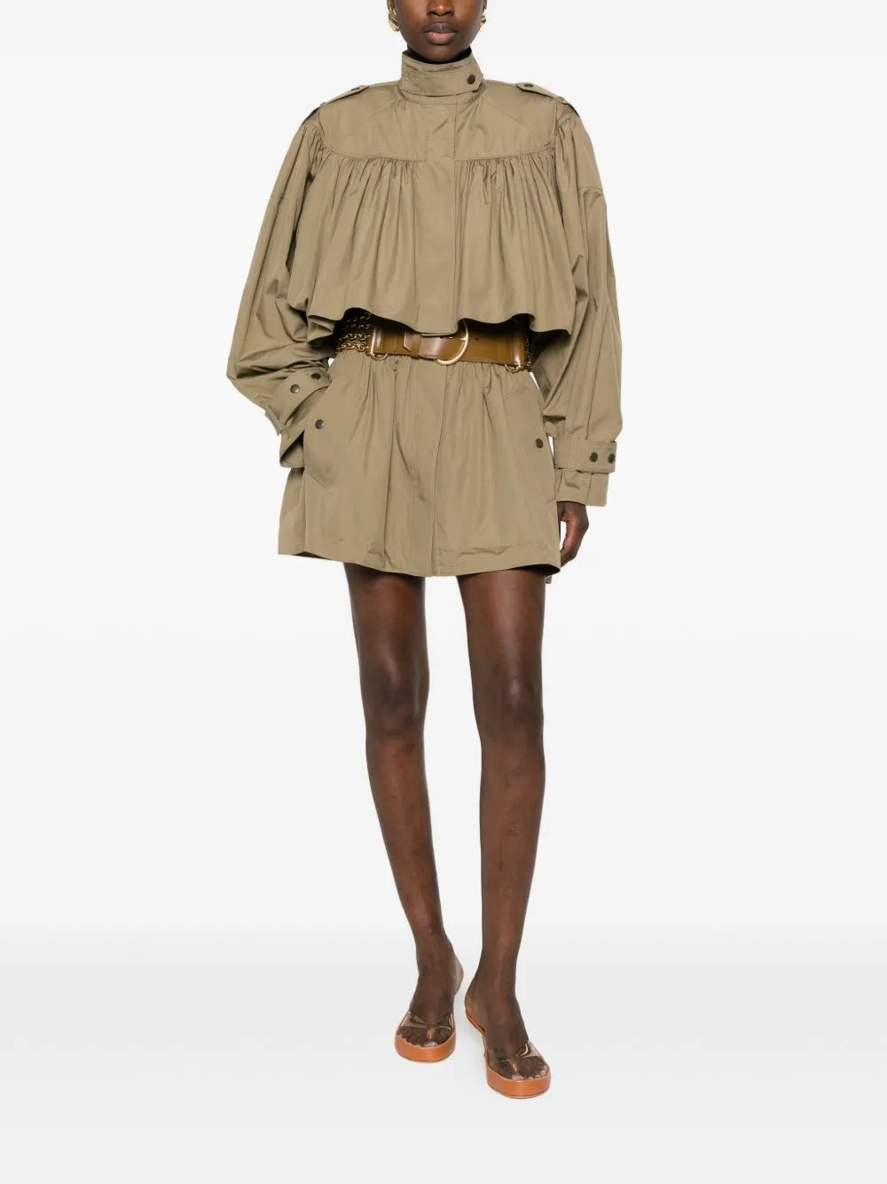 Cotton Trench Coat sold by Wanan Luxury product image thumbnail 2