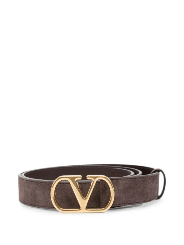 Vlogo Signature Suede Leather Belt made by Valentino Garavani