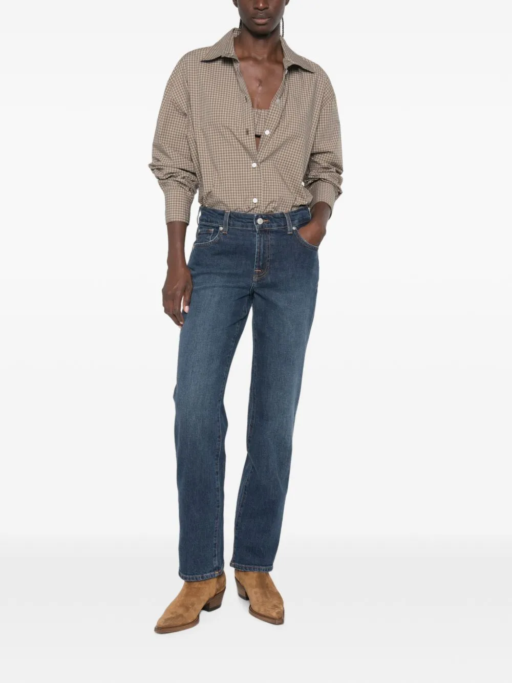 Calie Straight Denim Jeans sold by Wanan Luxury product image thumbnail 3