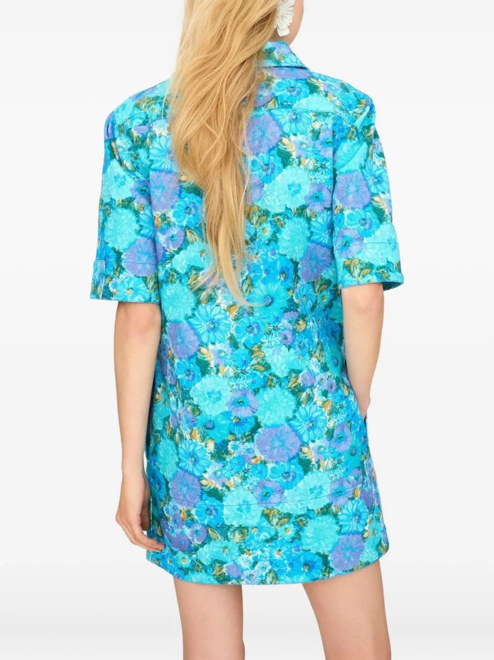 Printed Cotton Mini Dress sold by Wanan Luxury product image thumbnail 5