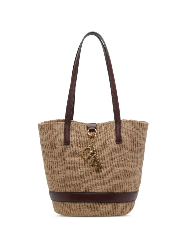 Chloé Charms Rafia Basket Bag made by Chloe
