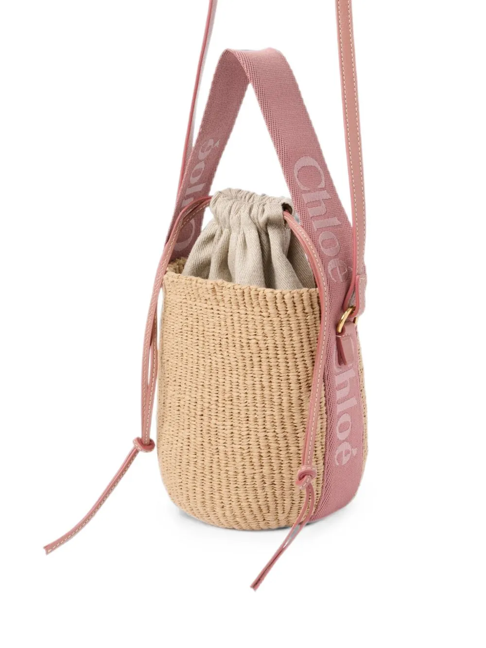 Woody Small Rafia Bucket Bag sold by Wanan Luxury product image thumbnail 3