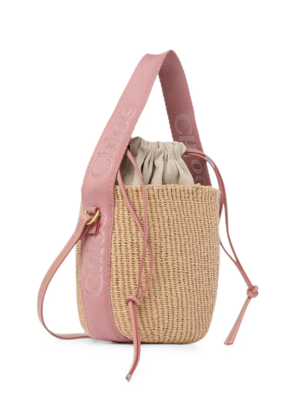 Woody Small Rafia Bucket Bag sold by Wanan Luxury product image thumbnail 5