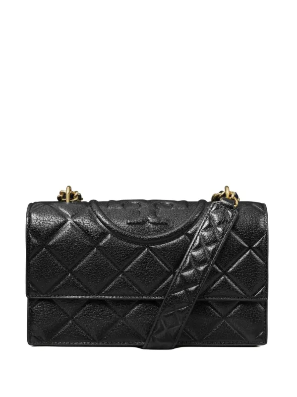 Fleming Small Leather Crossbody Bag made by Tory Burch