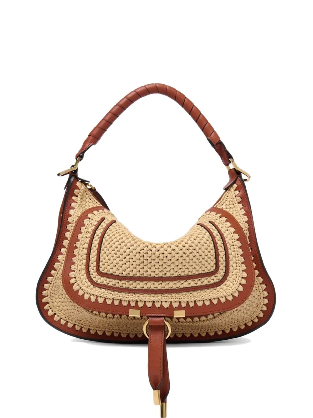 Marcie Small Rafia Shoulder Bag sold by Wanan Luxury