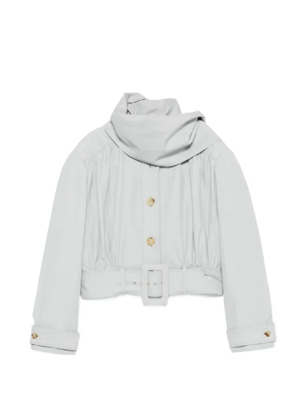 Cotton And Linen Blend Blouson Jacket made by Chloe